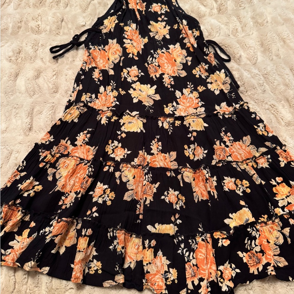 Band of Gypsies Floral Cross-Back Dress